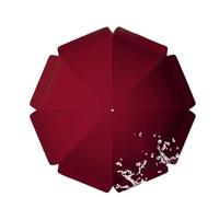 IMUNKT Telo Di Ricambio Per Ombrellone Da Esterno, Diametro 180-300Cm, 8 Stecche/10 Stecche, Copertura Di Ricambio In Tessuto, Impermeabile Tenda Per Ombrellone Da Tavolo Mercato(Burgundy,180cm(6ft)/8