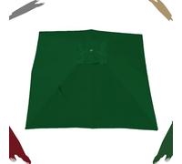 IMUNKT Telo Di Ricambio Per Ombrellone Rettangolare 2.5x2.5m 3x3m 4x3m Baldacchino Per Parasole Da Esterno A Sbalzo, 8 Stecche, Anti-UV Copertura Superiore(Green,300x300cm/10x10ft)