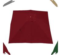 IMUNKT Telo Di Ricambio Per Ombrellone Rettangolare 2.5x2.5m 3x3m 4x3m Baldacchino Per Parasole Da Esterno A Sbalzo, 8 Stecche, Anti-UV Copertura Superiore(Burgundy,300x300cm/10x10ft)