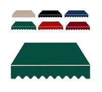 IMUNKT Telo per Tenda da Sole 200cm 250cm 300cm 400cm 500cm Tessuto di Ricambio per Tenda da Sole Tessuto in Poliestere per Tenda Impermeabile Multicolore(Green,12x10ft/365x300cm)
