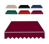 IMUNKT Telo per Tenda da Sole 200cm 250cm 300cm 400cm 500cm Tessuto di Ricambio per Tenda da Sole Tessuto in Poliestere per Tenda Impermeabile Multicolore(Burgundy,13x8ft/400x250cm)