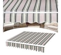 IMUNKT Tessuto di Ricambio per Tenda da Sole Retrattile Manuale Telo per Tenda Terrazza Tessuto in Poliestere Impermeabile per Balcone/Giardino/Mercato 200x150 250x200 400x300cm(10x6.5ft/3x2m)