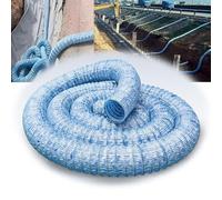 IMUNKT Tubo Di Drenaggio Flessibile Perforato, Infiltrazione Lenta, Tubo Di Drenaggio Interrato 50mm 150mm Per Patio/Giardino/Prato/Paesaggistica(L 2m/6.56ft,100mm(3 9/10"))