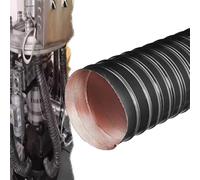 IMUNKT Tubo Flessibile In Silicone Per Motore Auto, Tubi Di Aspirazione 25/45/51/60/76mm, Tubo Di Ventilazione, Raffreddamento Freni, Nero(1m/3.28ft,20mm-4/5")