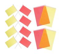 IMUSINICE 100 Pezzi Bandierine a Mano in Poliestere e Plastica, Pratiche e Leggere per Creare Atmosfera di Festa, per Parate e Decorazioni Colorate