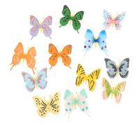 IMUSINICE 12 Pezzi Modelli di Farfalle per Design Realistico, Materiali Sicuri in Plastica, Decorazione Versatile per Momenti Interattivi in Famiglia