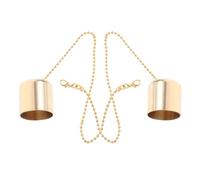IMUSINICE 2 Pezzi Spegni Candela in Ottone Oro, Copertura per Stoppino, Accessorio per Candele, Decora e Previene Fumo, per Uso Domestico