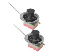 IMUSINICE 2 Pezzi Termostato con Interruttore Pin per Friggitrice Regolatore di Temperatura Controllo Affidabile Fino Gradi Compatibile con Apparecchi di Cottura e Riscaldamento