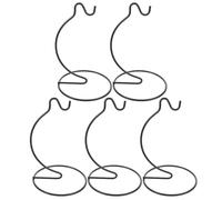 IMUSINICE 5 Pezzi Supporto Sospeso in Ferro Nero per Piante Aeree e Palline di Vetro, Design Elegante e Resistente per Balcone e Decorazioni Natalizie