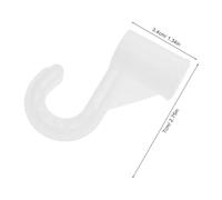 IMUSINICE 6 Pezzi Ganci per Asta Armadio Regolabili Bianchi 19mm, Staffe di Supporto per Armadio, Resistenti per Camera da Letto e Organizzazione Guardaroba