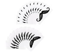 IMUSINICE Adesivi per Barba e Protettori per Baffi 24 Pezzi, Accessori per Epilatore Nasale e Ceretta, Piccoli Adesivi Modellanti per Uso Quotidiano, Protezione per Baffi e Rimozione Peli