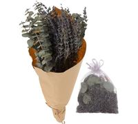 IMUSINICE Bouquet di Lavanda Essiccata con Sacchetto Profumato, Decorazione per Doccia e Casa, Steli Naturali Calmanti e Aromatici, Composizione Decorativa per Ambienti Rilassanti