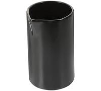 IMUSINICE Bricco Latte in Ceramica Nero Mini Beccuccio a Punta per Caffè Casa e Ristorante, Facile da Conservare per Servire Latte