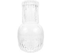 IMUSINICE Caraffa in Vetro da 880ml con Bicchiere da 265ml, Set Elegante e Classico per Bevande, Contenitore per Acqua Multiuso per Party e Uso Quotidiano