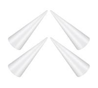 IMUSINICE Coni di Schiuma, Set da 4, 25cm di Altezza, Forma Semplice ed Elegante, per Centrotavola e Artigianato
