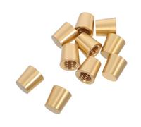 IMUSINICE Piedini in Ottone Conici da 15 MM per Vassoi e Taglieri in Legno Set da 10 Pezzi Accessori per Mobili da Cucina e Portagioie Piedini Rialzati Protettivi per Espositori e Alzate