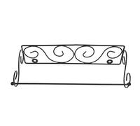 IMUSINICE Portarotolo di Carta a Parete in Ferro Battuto Nero Porta Carta Rustico per Cucina e Bagno Supporto Porta Asciugamani da Muro Compatibile Pezzi Standard Design Industriale