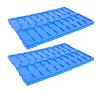 IMUSINICE Portavetrini per Microscopio 20 Slot, 2 Pezzi, Supporto di Stoccaggio per Vetrini da Laboratorio, Uso in Microbiologia e Ricerca