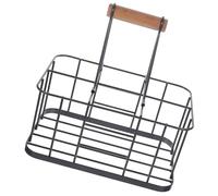IMUSINICE Scaffale Porta Bottiglie in Ferro Manico Robusto, Assemblaggio Unico, per Uso Domestico e Bar, Porta Birra e Latte Funzionale