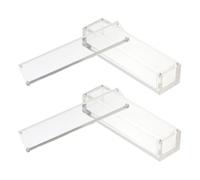 IMUSINICE Scatola Acrilica Magnetica per Dadi, Confezione da 2 Pezzi | Trasparente, Struttura Semplice, per Contenere Piccoli Oggetti e Accessori, Uso in Bagno o Camera da Letto