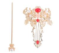 IMUSINICE Set 1 Bastoncino per Chioma Stile Retro in Metallo Oro Design Elegante e Delicato, Accessorio Chioma Sposa per Matrimonio Cinese Classico e Cosplay Costume