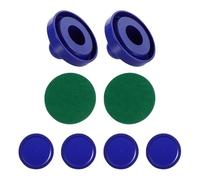 IMUSINICE Set 1 Pezzo Accessori Air Hockey in Plastico Blu Dischi e Pusher per Tavolo da Gioco Multi-funzione per Domestico e Sale Giochi Locali
