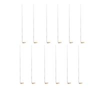 IMUSINICE Set 15 Pezzi Cucchiai per Combustione in Rame, Resistente e Facile da Usare, Strumenti da Laboratorio per Esperimenti Chimici, Lunghezza 21-24 Cm