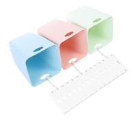 IMUSINICE Set Cestini la Raccolta Differenziata a Parete per Cucina, Contenitori Plastica Compatti per Riciclo Rifiuti, Smistamento Pratico e Salvaspazio per Spazi Organizzati