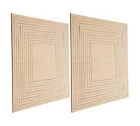 IMUSINICE Set Da 2 Set di Forme in Legno per Ceramica Quadrate, Guida di | Argilla, Montaggio Rapido, Bordi Lisci e Taglio Concentrico, per Principianti e Professionisti