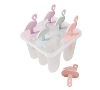 IMUSINICE Stampi per Ghiaccio 6 Pezzi a Forma di Fenicottero in Pp Riutilizzabili e Facili da Pulire fare Ghiaccio e Yogurt Fatti in Casa Manico Creativo