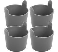 IMUSINICE Stampo in Silicone per Friggitrice ad Aria 4 Pezzi, Pieghevole e Facile da Conservare, per Cucinare Uova in Cucina Friggitrice ad Aria