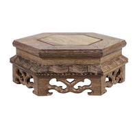 IMUSINICE Supporto in Legno per Esposizione di Piante in Vaso Base per Pavimento in Pietra, per Giardino e Soggiorno