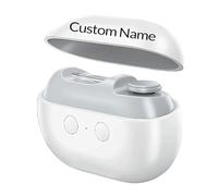 Imwing Easyclip Custom Name 3-in-1 Smart Electric Nail Clippers, USB Rechargeable 2 Speeds Automatic Nail Trimmer with LED Light for Adults, Seniors and Kids (White 1pcs)
