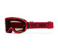 IMX RACING Endurance Occhiali da Moto | Spugna a Triplo Strato | DualLens Rivestimento Antigraffio AntiFog | Banda Larga 40 mm con Stampa in Silicone | Due Lenti Incluse