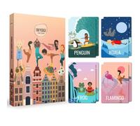 IMYOGI Yoga Cards for Kids, 30 Mindfulness Meditation Flashcards, Kids Affirmations, Birthday Gift for Kids