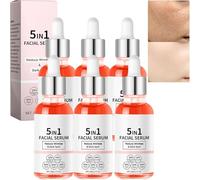In-1 Vitamina C Face Serum con collagene acido ialuronico, siero anti-invecchiamento per macchie scure, rupoli, Dull Skin, idratante viso Essence 5 - Reduces Fine Lines (6 pezzi)