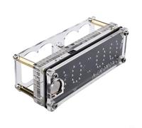 IN-12 Nixie - Orologio a tubo con display RGB a 225 colori per e data, orologio digitale al neon con programma anti-avvelenamento, alimentazione (senza tubi)