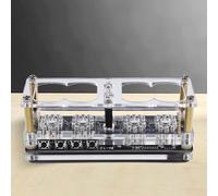 IN-12 Nixie - Orologio con calendario e cifre fluorescenti con base che cambia colore e programmazione remota (con tubi)