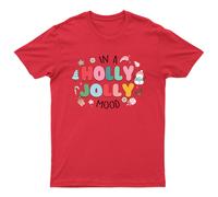 In A Holly Jolly T-Shirt Unisex Regalo Retrò Stagionale Divertente Natale...