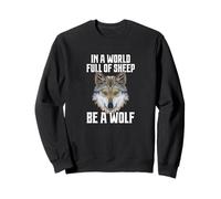 in A World Full of Sheep Be A Wolf Felpa