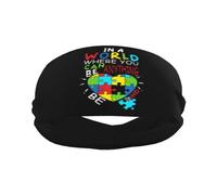 In A World Where You Can Be Anything Be Kind-Autism Be Kind Kindness Unisex Fascia Sportiva Elastica Headband Antiscivolo Fascia Capelli Per Palestra Corsa Sport