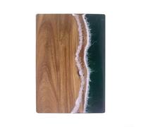 in Acacia e Resina 25x36cm Antiporosità Ondulato Unico per Cucina | per superficie liscia per facile da pulire realizzato con acacia da fonti sostenibili adatto per formaggi carne