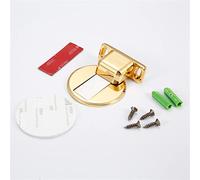 In acciaio inossidabile Collision Door Touch Invisible Suction-Free Punch Strong Magnetic Touch Buckle Door Stop 1Pcs(Type1 yellow bronze)