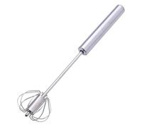 in acciaio inossidabile - mixer a mano semi -automatico rotabile, cucina Quirl | Dimensioni lunghe con funzione non -stick, miscelatore manuale per frullati, panna montata e uova aperte