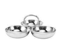 In Acciaio Inossidabile Pratico Piastra 3 Vassoio Frutta Comoda E Facile Da Pulire Cucina Utensile Cucina In Acciaio Inossidabile