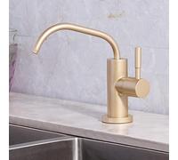 In Acciaio Inox 1 4 "Rubinetto Del Lavello Della Cucina Singolo Foro Depuratore di Acqua Fredda Rubinetto Dell'acqua Finitura Oro Rubinetto Del Filtro Per Acqua Potabile Pulita
