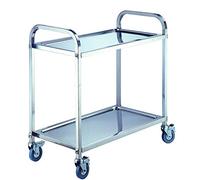 In Acciaio Inox Bar Carrello della spesa con Vino e Ruote Carrello da Cucina Carrello di Servizio per Casa Bar Catering Scaffale Utility Cart per Intrattenimento