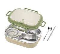 in acciaio inox - Contenitore per pasti a onde - S Contenitore di stoccaggio a prova di molte volte, contenitore per il pranzo riutilizzabile portatile per il campeggio di picnic adulti adulti