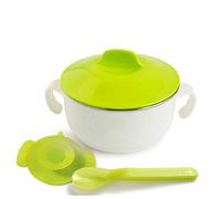 In Acciaio Inox Per Bambini Con Ventosa, Set Di Posate Per Alimenti, Set Di Posate Da Tavola, Verde