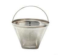 In acciaio inox per versare over, durevole, argento (grande) | Design a forma di cono, flusso d'acqua uniforme, estrazione ottimale dell'aroma, adatto per tazze standard